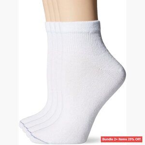 Non-Binding Ankle Socks 4 Pack, Cushioned, Moisture-Wicking, Diabetic &